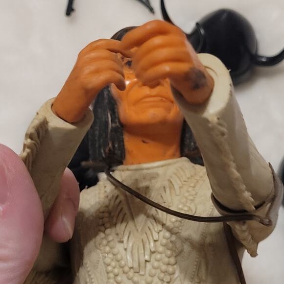 60s Louis Marx Geronimo, Sir Gordon Knight,Odin Viking Figures & Accessories Lot - Picture 13 of 16